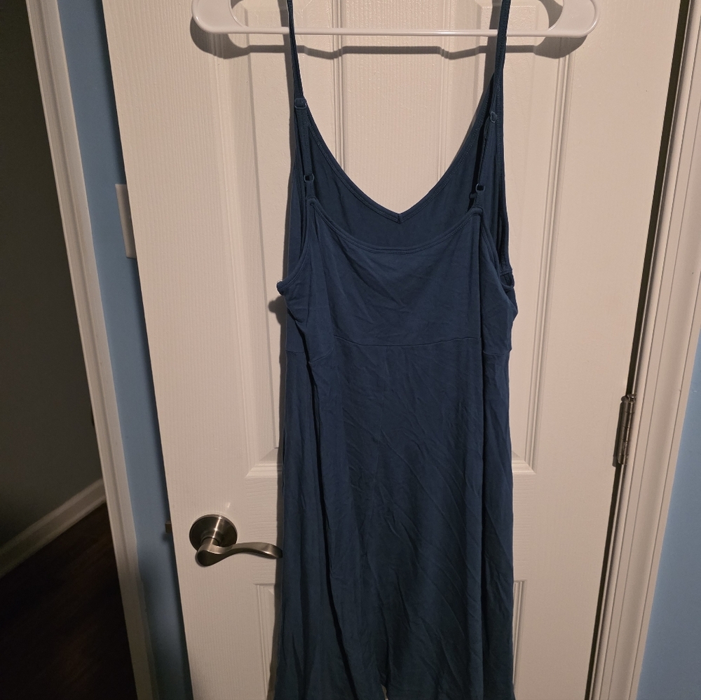 Torrid Blue/Green Lace Dress With Slip - Picture 4 of 7